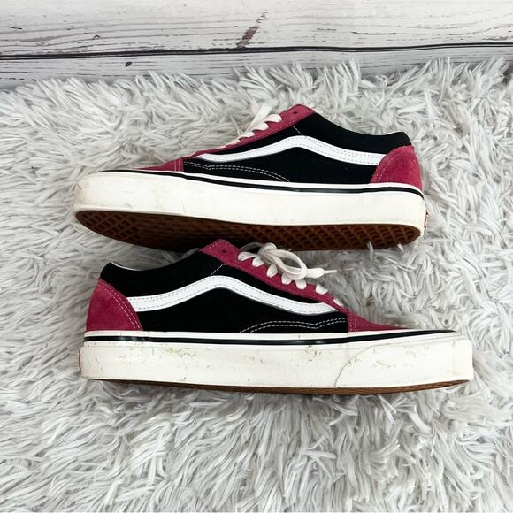 Vans Vintage Sport Black Hot Pink Low-Top Sk8 Sneakers Unisex 8.5 Men - 10 Women - Picture 7 of 13